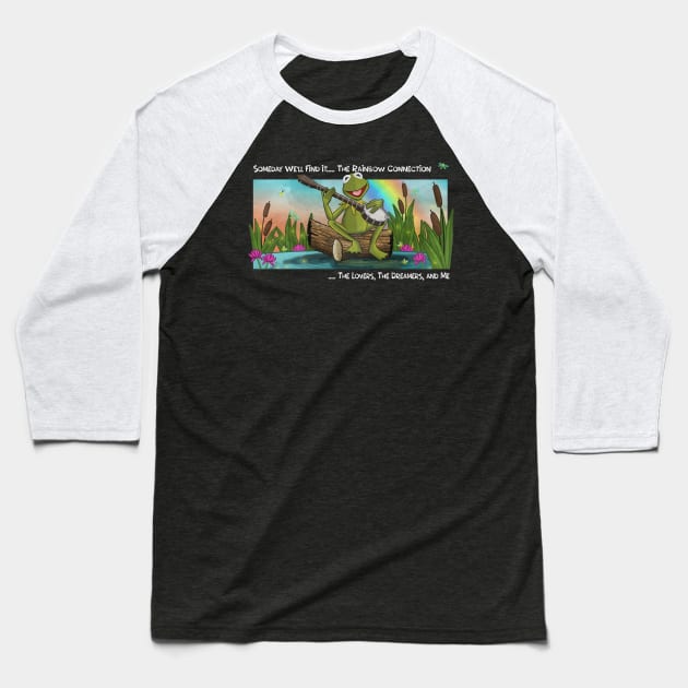 the Rainbow Connection Baseball T-Shirt by Michael McElroy